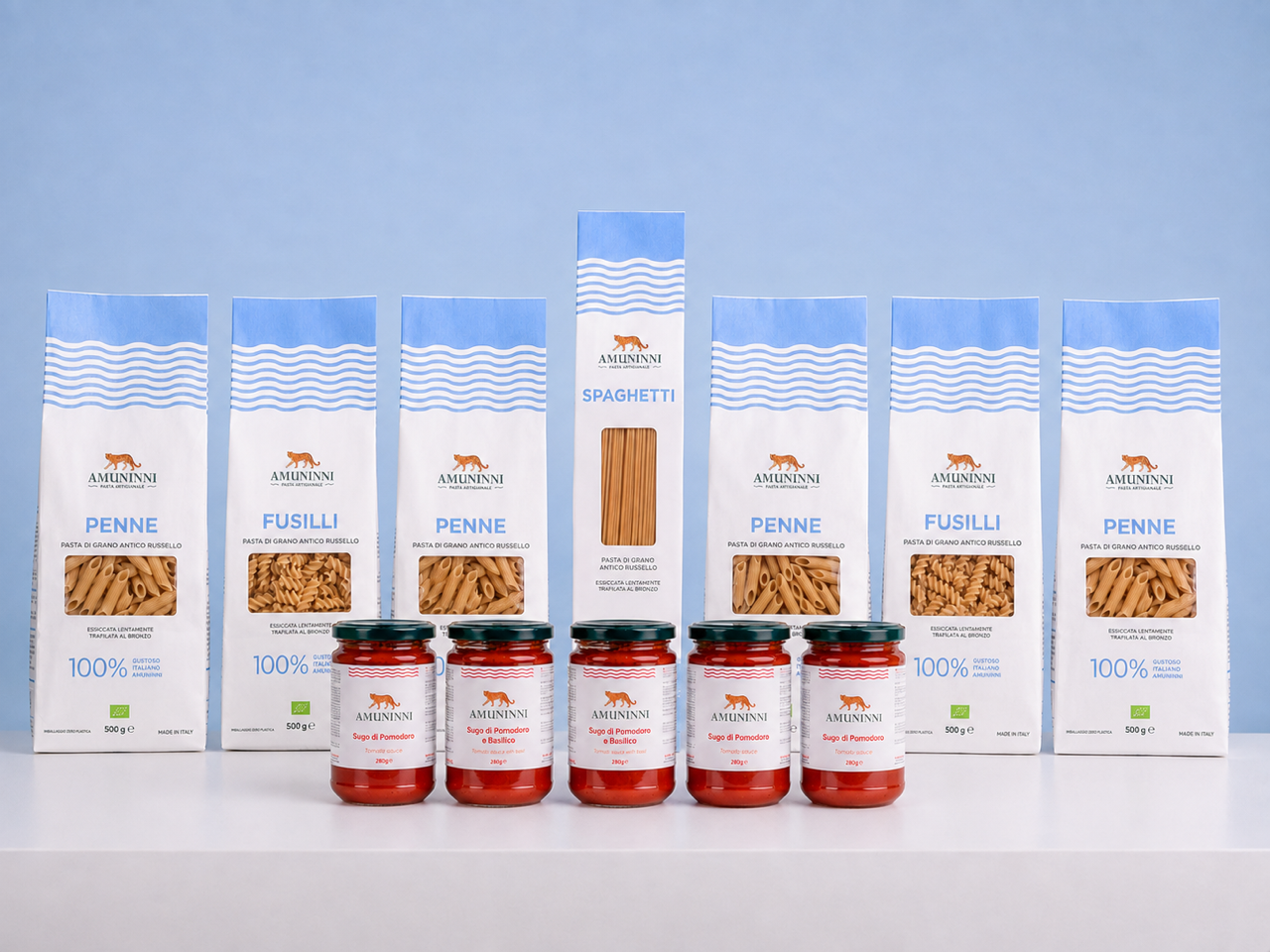 Bundle Dispensa – Organic Ancient Grain Pasta & Sauce